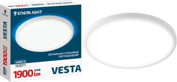 Cвітильник стельовий світлодіодний ENERLIGHT VESTA 24Вт 4000К